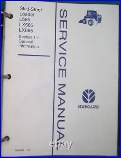 NEW HOLLAND L565 Lx565 LX665 SKID STEER SERVICE SHOP REPAIR MANUAL BOOK OEM