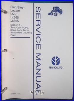 NEW HOLLAND L565 Lx565 LX665 SKID STEER SERVICE SHOP REPAIR MANUAL BOOK OEM