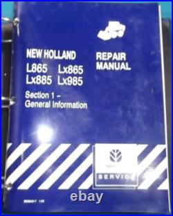 NEW HOLLAND L865 Lx865 Lx885 SKID STEER SERVICE SHOP REPAIR WORKSHOP MANUAL