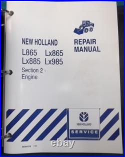 NEW HOLLAND L865 Lx865 Lx885 SKID STEER SERVICE SHOP REPAIR WORKSHOP MANUAL