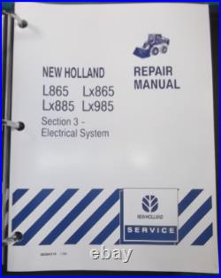 NEW HOLLAND L865 Lx865 Lx885 SKID STEER SERVICE SHOP REPAIR WORKSHOP MANUAL