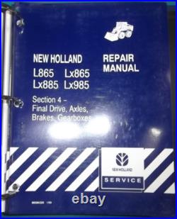 NEW HOLLAND L865 Lx865 Lx885 SKID STEER SERVICE SHOP REPAIR WORKSHOP MANUAL
