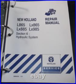 NEW HOLLAND L865 Lx865 Lx885 SKID STEER SERVICE SHOP REPAIR WORKSHOP MANUAL