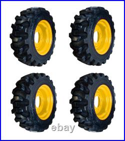 NEW Heavy Duty 10-16.5 Muddy Buddy Skid Steer Tires/Rims for New Holland & more