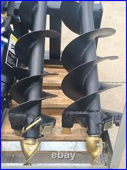 New Great Bear Skid Steer Auger Attachment with 3 bits, 9, 12 & 18