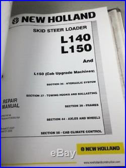 New Holland L140, L150, And L150 (Upgrade) Skid Steer Service Repair Manual Set