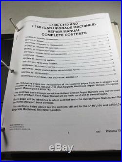 New Holland L140, L150, And L150 (Upgrade) Skid Steer Service Repair Manual Set