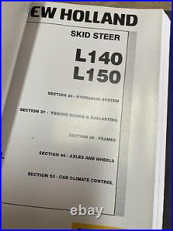 New Holland L140, L150 Skid Steer Service, Repair Manual Set