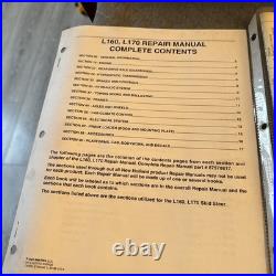 New Holland L160, L170 Skid Steer Loader Service Manual Repair Shop Book