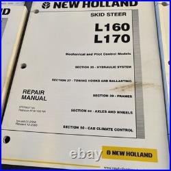New Holland L160, L170 Skid Steer Loader Service Manual Repair Shop Book