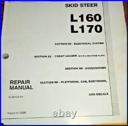 New Holland L160 L170 Skid Steer Loader Service Repair Manual NH ORIGINAL! 1/06