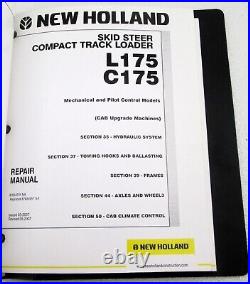 New Holland L175 C175 Skid Steer & Track Loader Service Repair Manual Complete