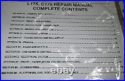 New Holland L175 C175 Skid Steer & Track Loader Service Repair Manual ORIGINAL