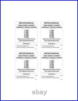 New Holland L180, L185, L190, C185, C190 Skid Steer Track Loader Service Manual