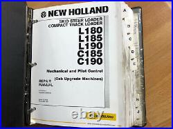 New Holland L180 L185 L190 C185 C190 skid steer factory repair manual OEM