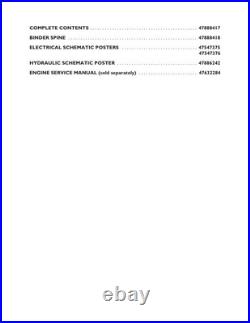 New Holland L218, L220 Tier 4B Skid Steer Loader Service Manual Repair Shop Book