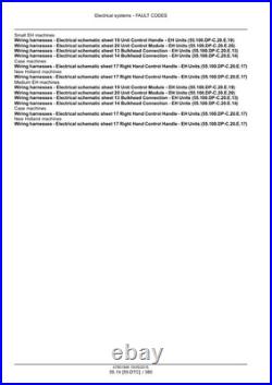 New Holland L218, L220 Tier 4B Skid Steer Loader Service Manual Repair Shop Book