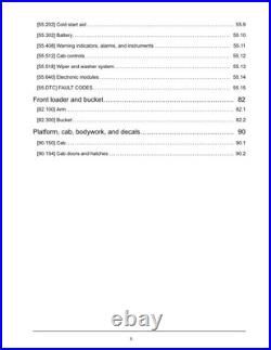New Holland L221, L228, C227, C232 Tier 4B Skid Steer Track Loader Service Manual