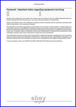 New Holland L221, L228, C227, C232 Tier 4B Stage 4 Skid Steer Loader Service Manual