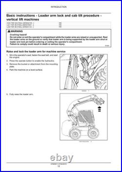 New Holland L221, L228, C227, C232 Tier 4B Stage 4 Skid Steer Loader Service Manual