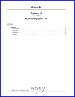 New Holland L223, L225, L230, C232, C238 Tier 4A Skid Steer Loader Service Manual