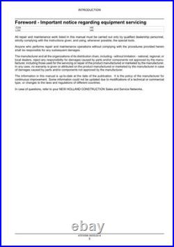 New Holland L230, C238 Tier 4A Skid Steer Compact Track Loader Service Manual