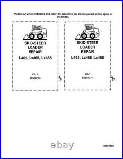 New Holland L250, L255 Skid Steer Loader Service Manual Repair Shop Book