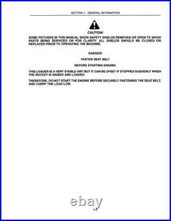 New Holland L250, L255 Skid Steer Loader Service Manual Repair Shop Book