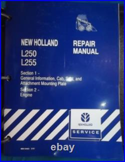 New Holland L250 L255 Skid Steer Service Shop Repair Workshop Manual