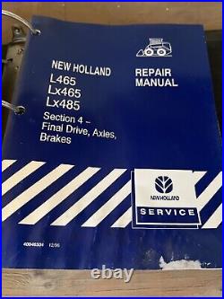 New Holland L465 LX465 LX485 Skid Steer Service Repair Manual Set