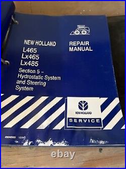 New Holland L465 LX465 LX485 Skid Steer Service Repair Manual Set