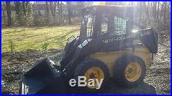 New Holland L465 Skid Steer Wheel Loader Heated Cab Smooth Bucket NO RESERVE