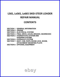 New Holland L565, Lx565, Lx665 Skid Steer Loader Service Manual Repair Shop Book New Holland L565, Lx565, Lx665 Skid Steer Loader Service Manual Repair Shop Book