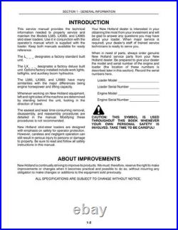 New Holland L565, Lx565, Lx665 Skid Steer Loader Service Manual Repair Shop Book New Holland L565, Lx565, Lx665 Skid Steer Loader Service Manual Repair Shop Book