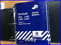 New Holland L865 LX865 LX885 LX985 skid steer factory repair manual set OEM