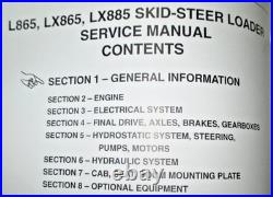 New Holland L865 LX865 LX885 Skid Steer Loader Service Repair Manual 8/95 NH OEM