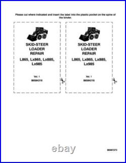 New Holland L865, Lx865, Lx885, Lx985 Skid Steer Loader Service Manual Repair Shop