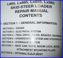 New Holland L865 Lx865 Lx885 Lx985 Skid Steer Loader Service Repair Manual OEM