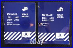 New Holland L865 Lx865 Lx885 Lx995 Skid Steer Loader Tractor Service Manual NICE