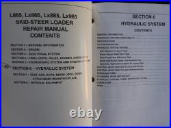 New Holland L865 Lx865 Lx885 Lx995 Skid Steer Loader Tractor Service Manual NICE