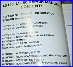 New Holland LS140 LS150 Skid Steer Loader Service Repair Manual Original NH NOS