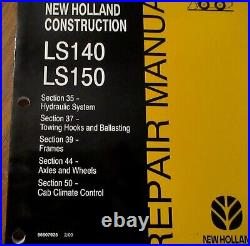 New Holland LS140 LS150 Skid Steer Loader Service Repair Shop Manual Original NH
