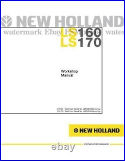 New Holland LS160 LS170 6041360701 Workshop Service Manual Skid Steer