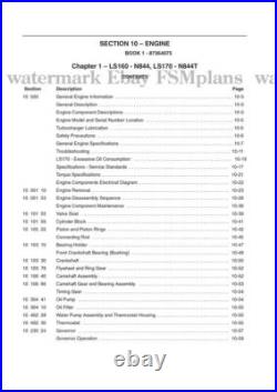 New Holland LS160 LS170 6041360701 Workshop Service Manual Skid Steer