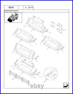New Holland LS160, LS170 Compact Track Skid Steer Loader Parts Catalog Manual