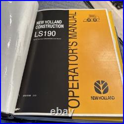New Holland LS180, LS190 Skid Steer Loader Repair Service Manual
