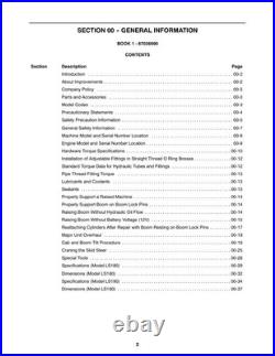 New Holland LS180, LS190 Skid Steer Loader Service Manual Repair Shop Book