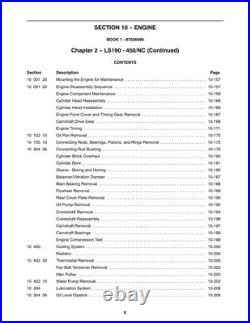 New Holland LS180, LS190 Skid Steer Loader Service Manual Repair Shop Book