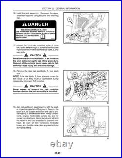 New Holland LS180, LS190 Skid Steer Loader Service Manual Repair Shop Book