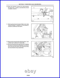 New Holland LS180, LS190 Skid Steer Loader Service Manual Repair Shop Book